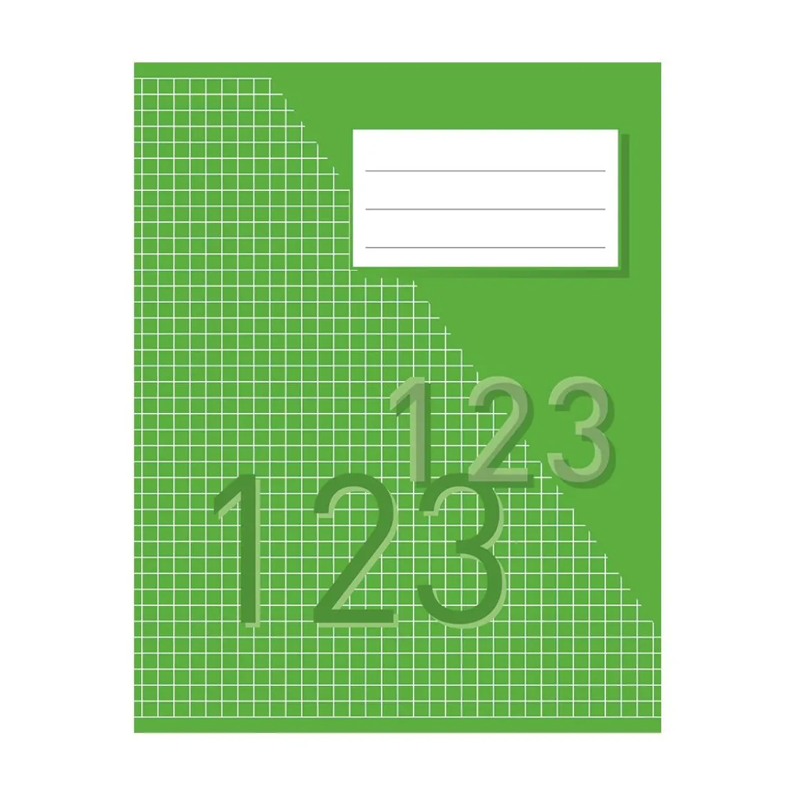 Räknehäfte Rutat 5x5mm 32 Blad Grön 17x21cm 70g