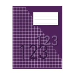 Räknehäfte Rutat 5x5mm 32 Blad Lila 17x21cm 70g