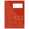 Räknehäfte Rutat 5x10mm 40 Blad Röd A4 70g
