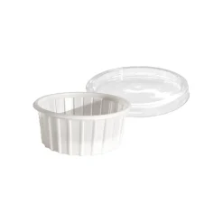 Salladsbägare Rund 2 in 1 inkl lock 100ml