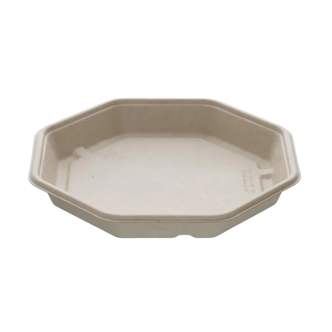 Salladsskål Bagasse Octagon 230x230x30mm