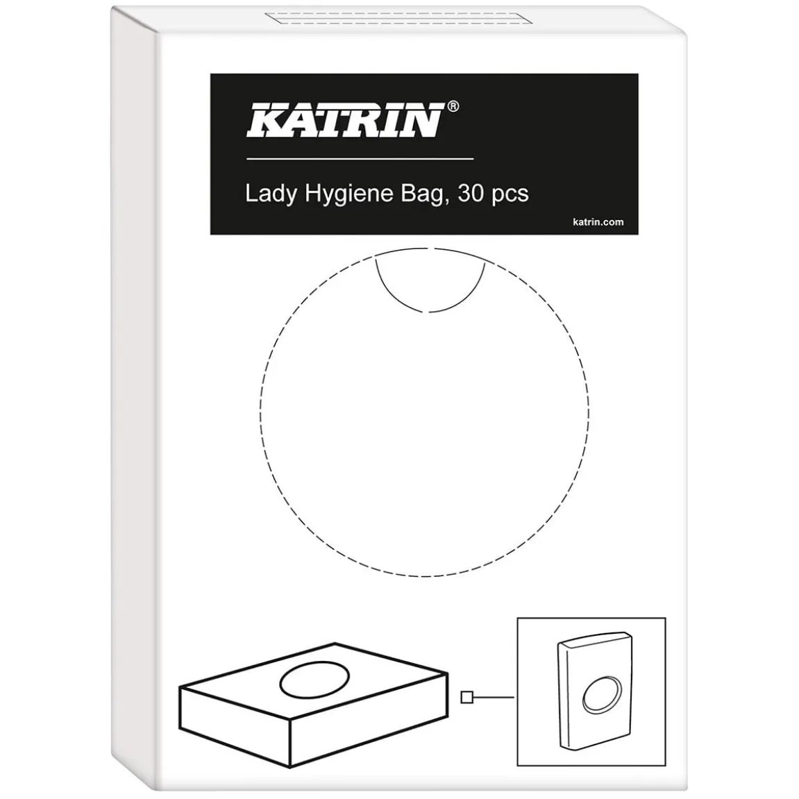 Sanitetspåse Katrin Lady Plast Vit