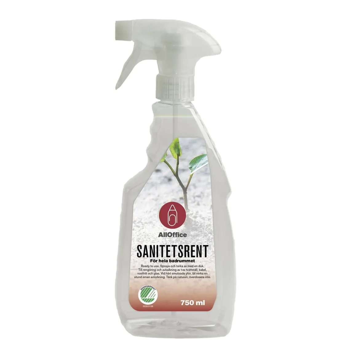 Sanitetsrent AllOffice Spray 750ml
