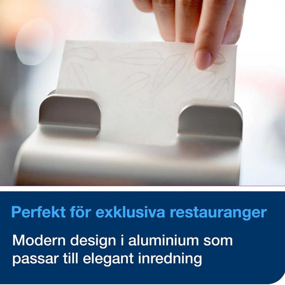 Servettdispenser Tork Xpressnap N4 Bordsmodell Aluminium