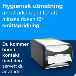 Servettdispenser Tork Xpressnap N4 Liggande Svart