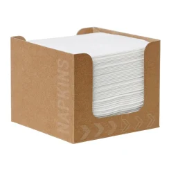 Servett Duni Dunisoft Bio Kartongdispenser Vit 20x20cm