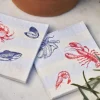 Servett Duni Dunisoft Sea Delight Kräfta Blå 40x40cm