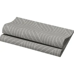 Servett Duni Dunisoft Woven Granitgrå 40x40cm