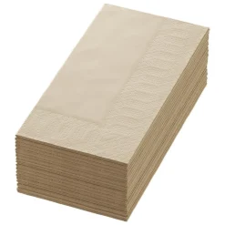 Servett Duni 3-lag 1/8 Vikt Naturbrun 40x40cm