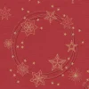 Servett Duni Star Shine Dunilin Röd 40x40cm