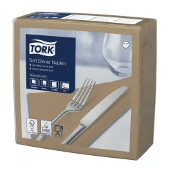 Servett Tork 3-lag, 1/4-vikt Beige 33x33cm