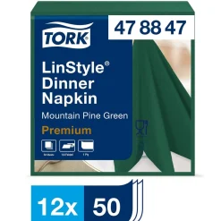 Servett Tork LinStyle Grön 39x39cm