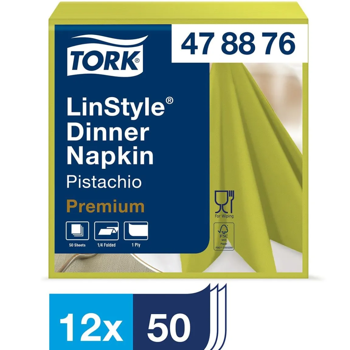 Servett Tork LinStyle Pistage 39x39cm