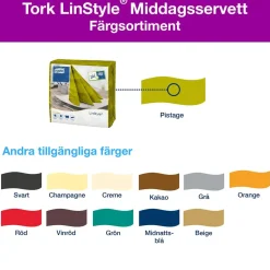 Servett Tork LinStyle Pistage 39x39cm