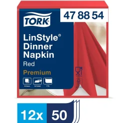Servett Tork LinStyle Röd 39x39cm
