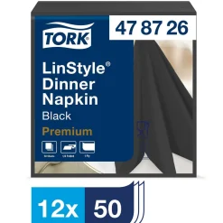 Servett Tork LinStyle Svart 39x39cm