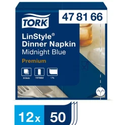 Servett Tork LinStyle 1/8 Vikt Midnattsblå 39x39cm