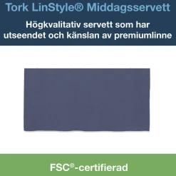 Servett Tork LinStyle 1/8 Vikt Midnattsblå 39x39cm