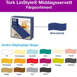 Servett Tork LinStyle 1/8 Vikt Midnattsblå 39x39cm