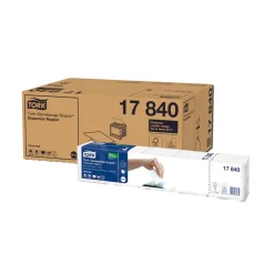 Servett Tork N10 1-lag Vit 21,3x21,6cm