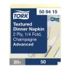 Servett Tork Textured 2-lag Champagne 39x39cm