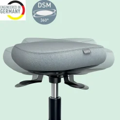 Sittpall Leitz Ergo Active Med Hjul Svart