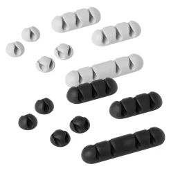 Självhäftande kabelklämma Durable Cavoline Clip mix grå