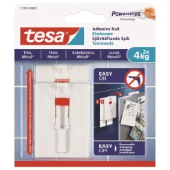 Självhäftande Spik Tesa Powerstrips Justerbar Kakel/Metall 4kg