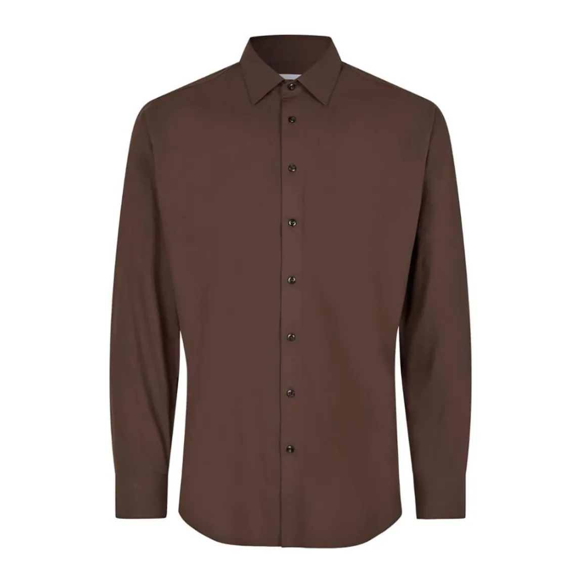 Skjorta Seven Seas S51 Hybrid Slim Mocka S