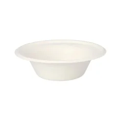 Skål Bagasse Pure Rund Vit Ø155x46mm 380ml