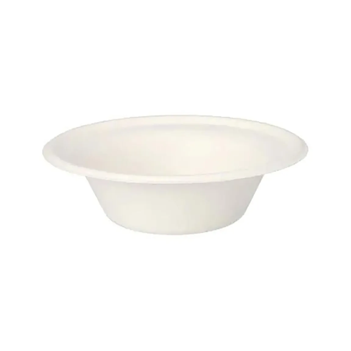 Skål Bagasse Pure Rund Vit Ø155x46mm 380ml