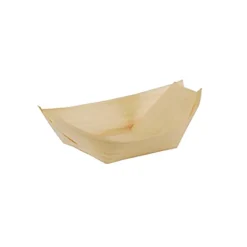 Skål Eco trä båt 8,5x5,5cm