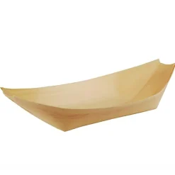 Skål Eco trä båt 25x10cm