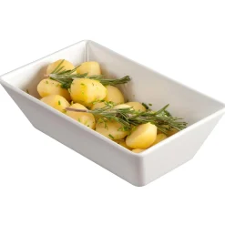 Skål Rektangulär Melamin Vit 250x170x70 mm