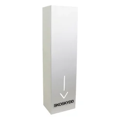Skoskyddsbehållare Vägg Lackad plåt Vit 60x12x16cm