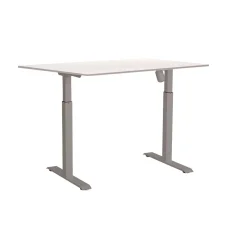 Skrivbord Höj-& Sänkbart Sun-Flex Silver/Vit 1400x800 mm
