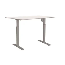 Skrivbord Höj-& Sänkbart Sun-Flex Silver/Vit 1200x800 mm