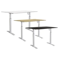 Skrivbord Höj-& Sänkbart Sun-Flex Vit/Vit 1200x800 mm