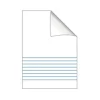 Skrivhäfte Bantex 1/2 Linj 8,5mm/1/2 Blank 24 Blad Orange A5 60g