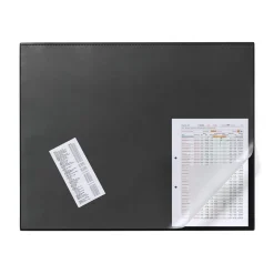 Skrivunderlägg Durable med hel klaff PP Svart 65x52cm