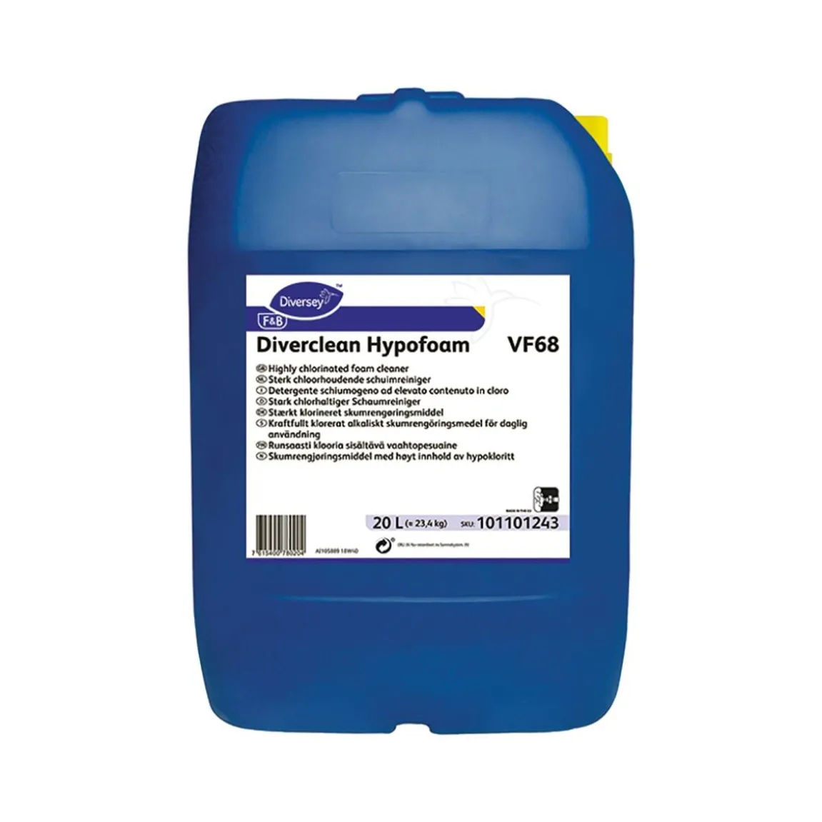 Skumrengöringsmedel Diversey Diverclean Hypofoam VF68 20L