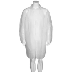 Skydds-/Besöksrock Abena Nonwoven 25my Vit S/M 72x100cm
