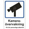 Skylt Kameraövervakning A4