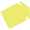 Skyltkartong Pil liten fluor gul 13 x 9 cm