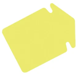 Skyltkartong Pil mellan fluor gul 23 x 16,5 cm