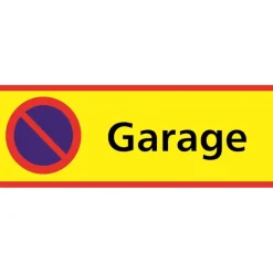 Skylt Parkering förbjuden Garage 590x210mm