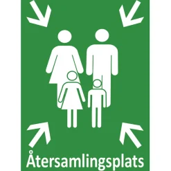 Skylt Återsamlingsplats Aluminium A3