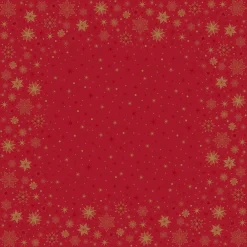 Snibbduk Duni Stargazing Dunisilk Röd 84x84cm