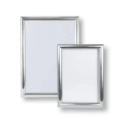 Snäppram Aluminiumprofil Ram 25mm Polerad Silver A4