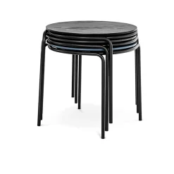Soffbord inoff Joe Vit/Vit Ø50, H47